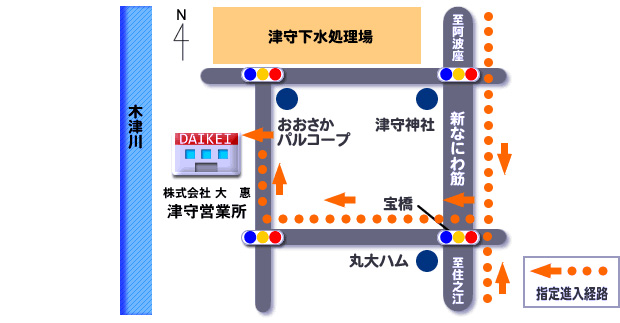 津守営業所地図